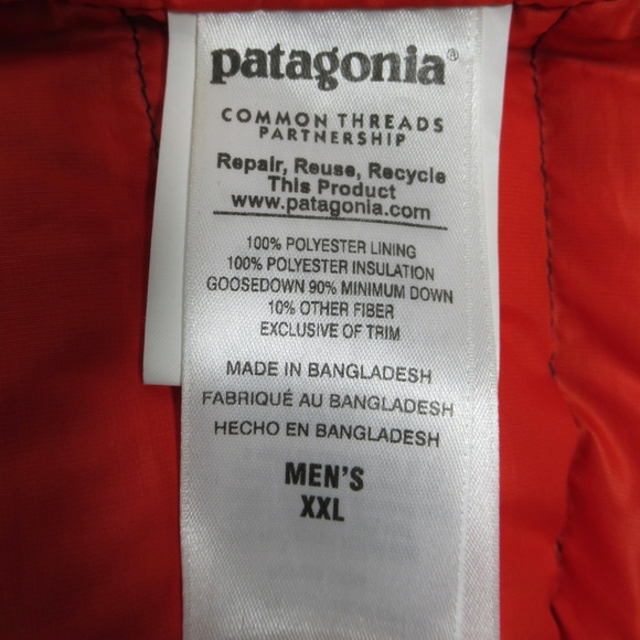 Patagonia Men's Down Sweater Navy Blue NVYB 84674SP15 Size XXL - Picture 10 of 12